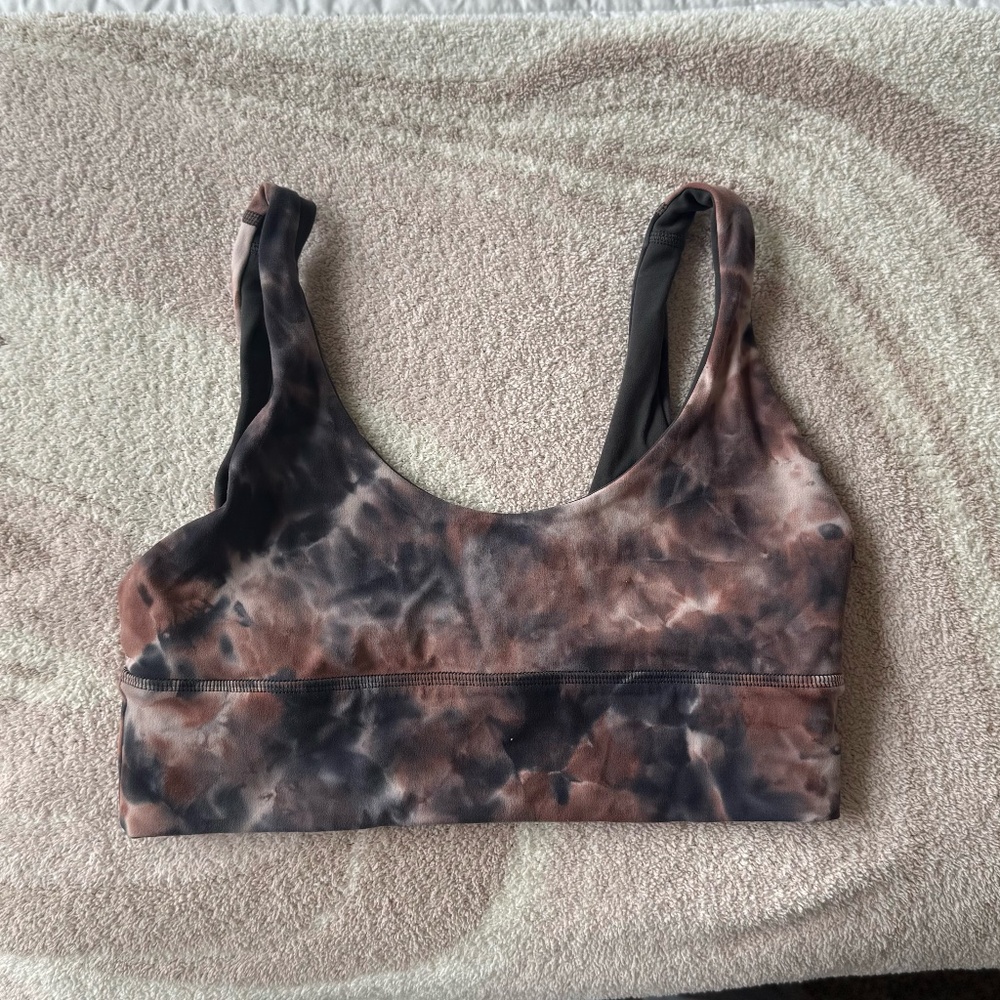 Lululemon Align V-Neck Bra - REVERSIBLE - Diamond Dye/Graphite Grey (8/S)